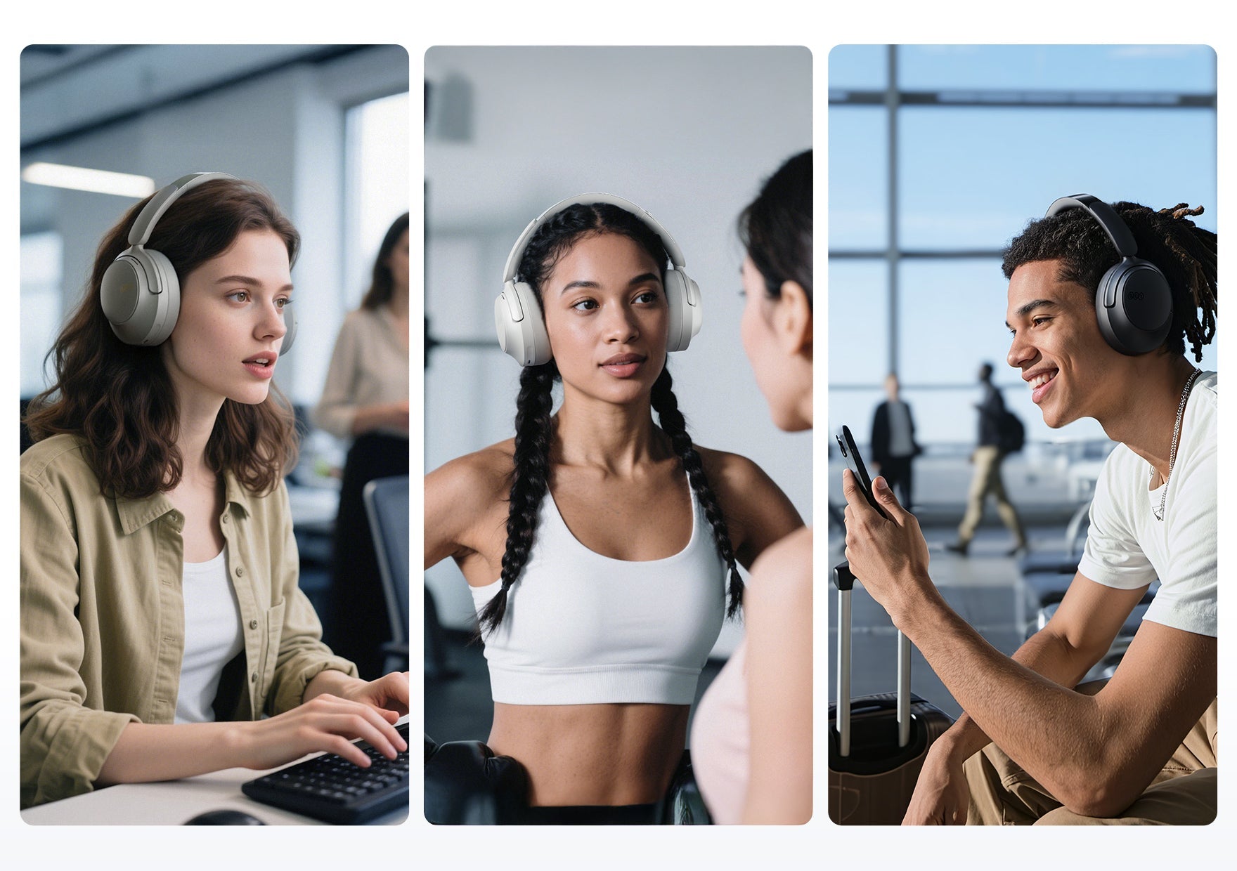 Kopfhörer für Arbeit, Fitness und Reisen – stilvoll & komfortabel.