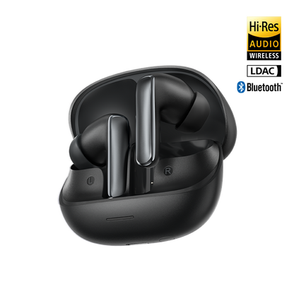 MeloBuds N65: Schwarz, Hi-Res Audio, LDAC, Bluetooth Earbuds im Ladecase.