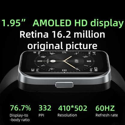 QCY Urban GS Smart Watch highlighting health metrics including heart rate and step count on a modern display