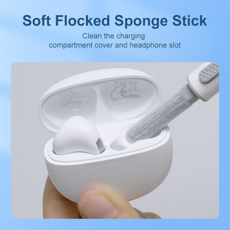 Ohrhörer-Reinigungsstift mit einziehbarer Doppelspitze