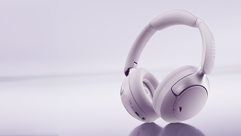 lila Kopfhörer