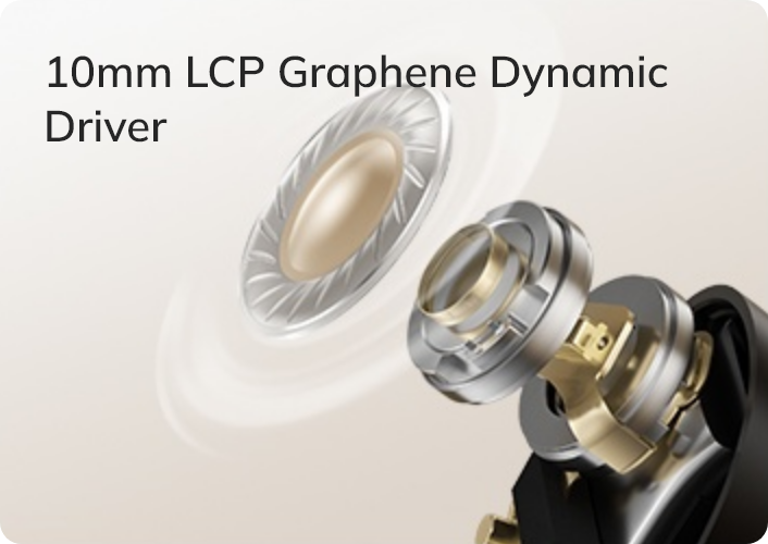 10mm LCP Graphen-Dynamischer Treiber für hochwertige Klangqualität in Kopfhörern