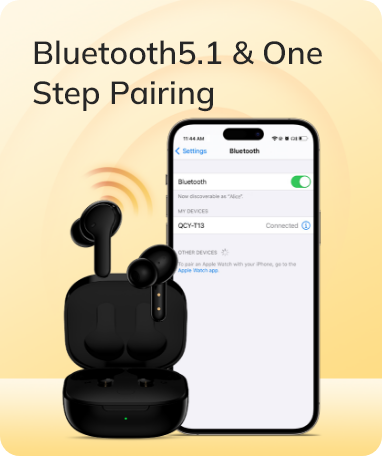 Bluetooth 5.1 Ohrhörer mit One-Step-Pairing: Schnelle Verbindung zum Smartphone, kabelloser Genuss.