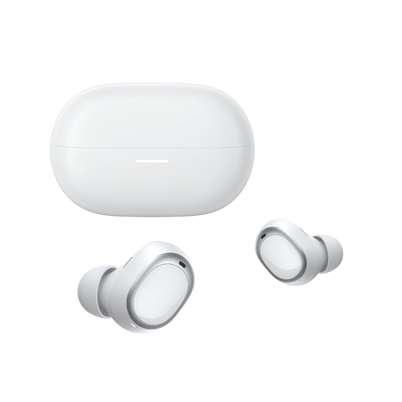 QCY MeloBuds A30 Bluetooth-Ohrhörer mit Ladecase, weiß, modernes Design für klaren Klang und Komfort